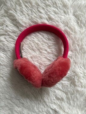UGG Kids Hot Pink & Coral Plush Earmuffs